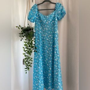 SHEIN floral print slip dress